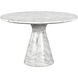 Shelburne 47 X 29.75 inch Marble Look / White Outdoor Dining Table